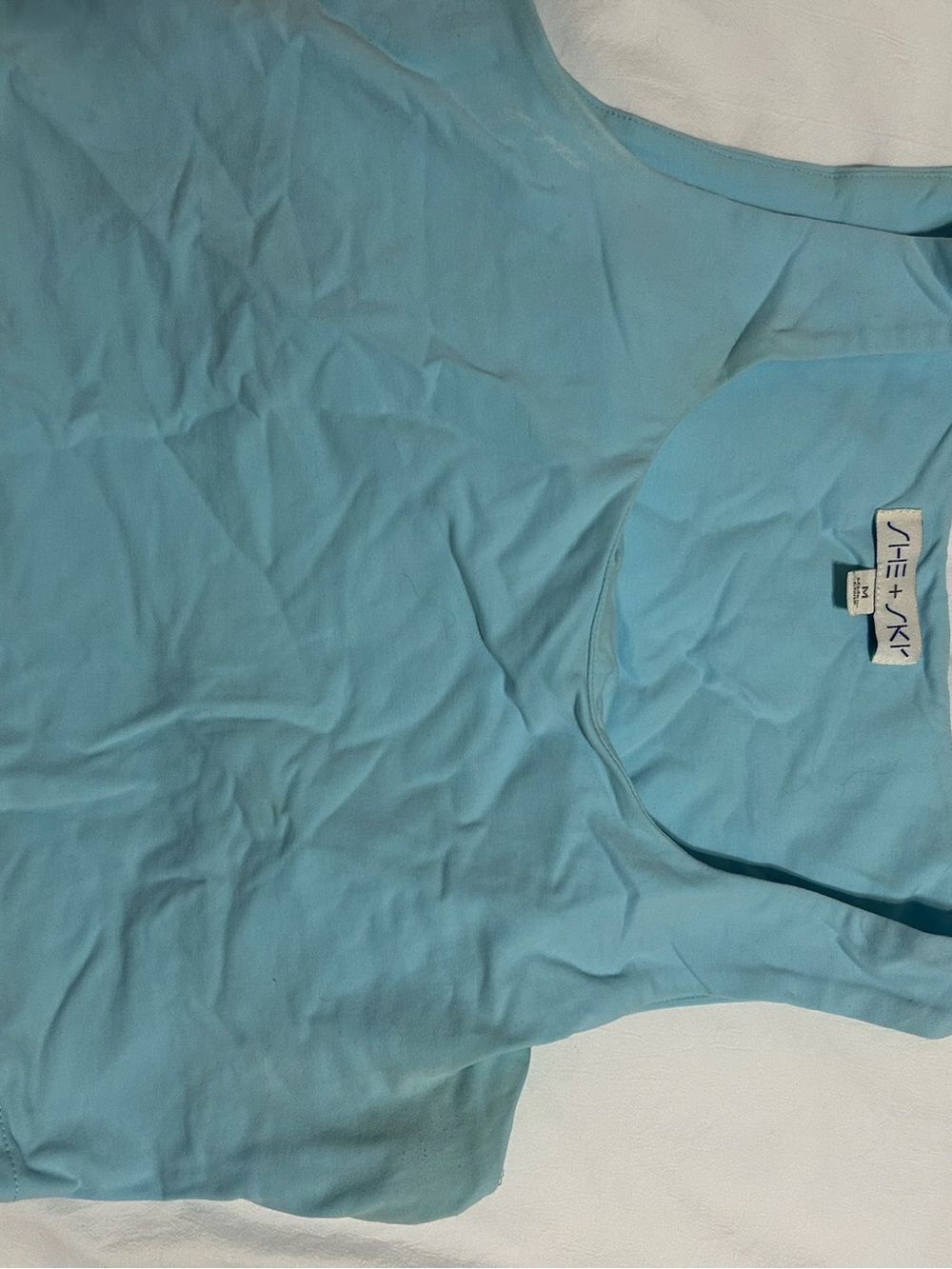 Light Blue women’s crop top